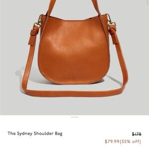 Madewell Classic Tan Leather Shoulder Bag